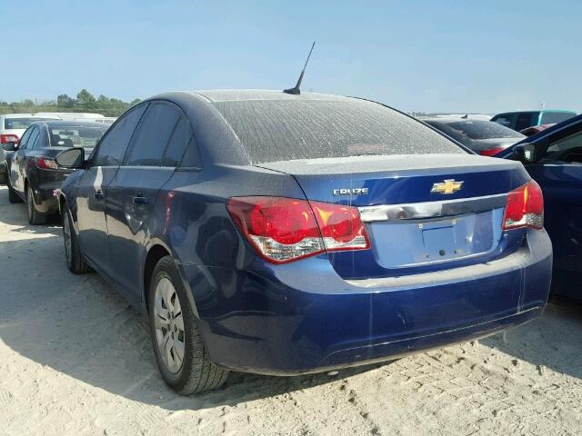 1G1PC5SH2C7334976 - 2012 CHEVROLET CRUZE LS BLUE photo 3