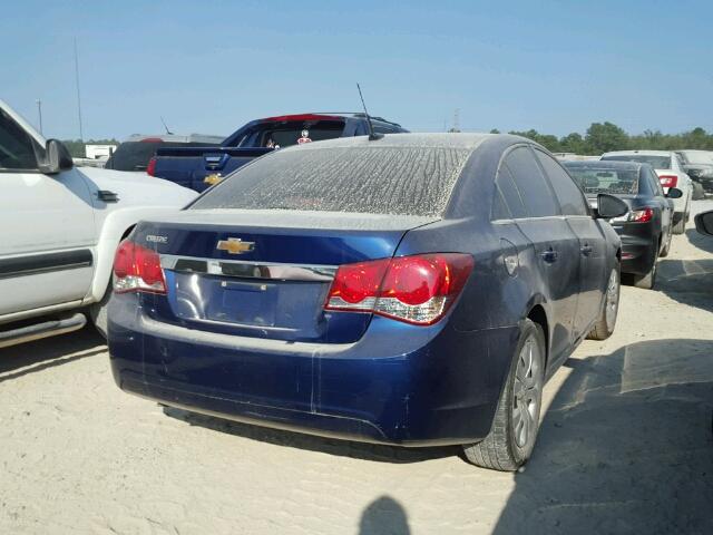 1G1PC5SH2C7334976 - 2012 CHEVROLET CRUZE LS BLUE photo 4