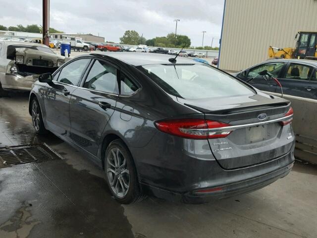 3FA6P0HD9HR379109 - 2017 FORD FUSION CHARCOAL photo 3