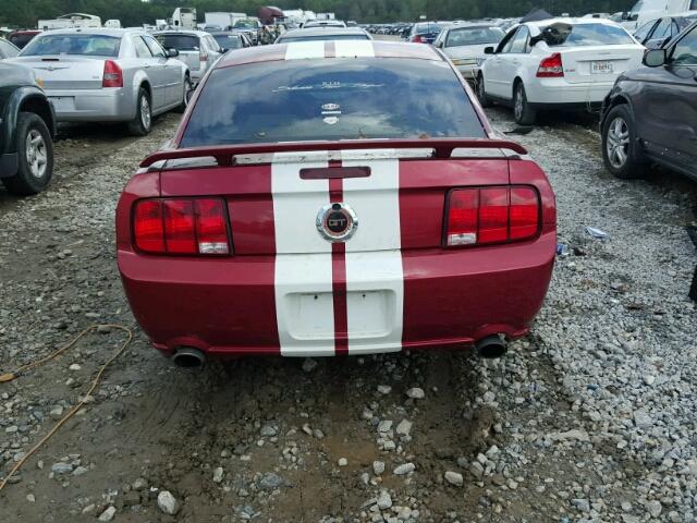 1ZVFT82H365171949 - 2006 FORD MUSTANG GT RED photo 9