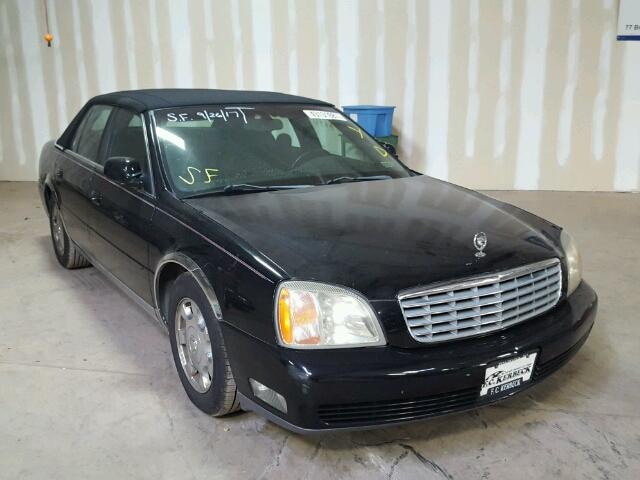 1G6KD54Y62U265627 - 2002 CADILLAC DEVILLE BLACK photo 1