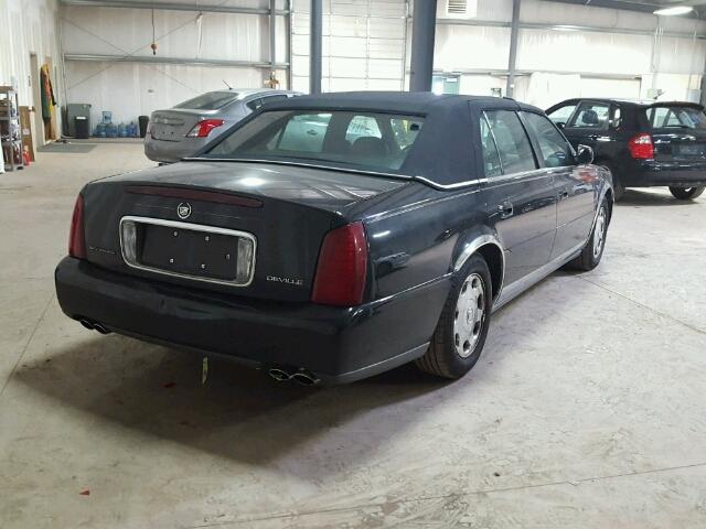 1G6KD54Y62U265627 - 2002 CADILLAC DEVILLE BLACK photo 4