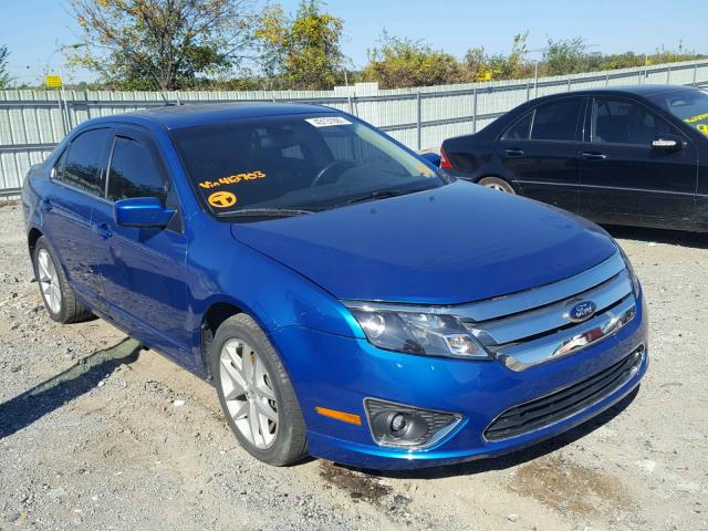 3FAHP0JAXCR412703 - 2012 FORD FUSION SEL BLUE photo 1