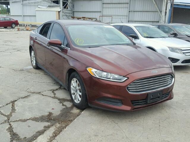 3FA6P0G72FR119949 - 2015 FORD FUSION RED photo 1
