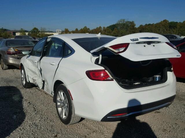 1C3CCCAB8GN179024 - 2016 CHRYSLER 200 LIMITE WHITE photo 3