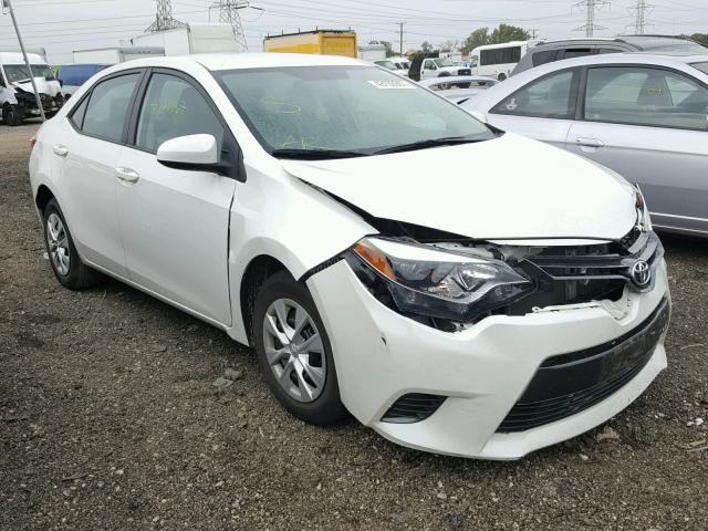 5YFBPRHE8FP296487 - 2015 TOYOTA COROLLA WHITE photo 1