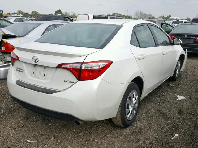 5YFBPRHE8FP296487 - 2015 TOYOTA COROLLA WHITE photo 4