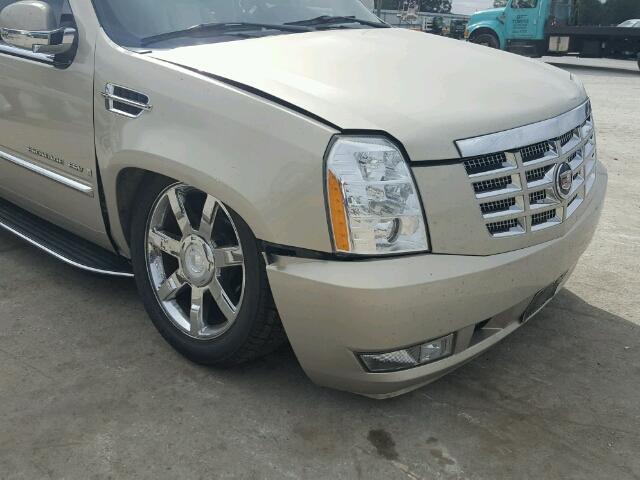 1GYFK66817R260833 - 2007 CADILLAC ESCALADE E TAN photo 9