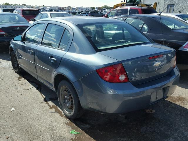 1G1AK58F577302298 - 2007 CHEVROLET COBALT BLUE photo 3