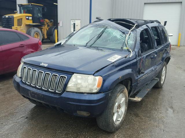 1J4GX58S11C665495 - 2001 JEEP GRAND CHER BLUE photo 2