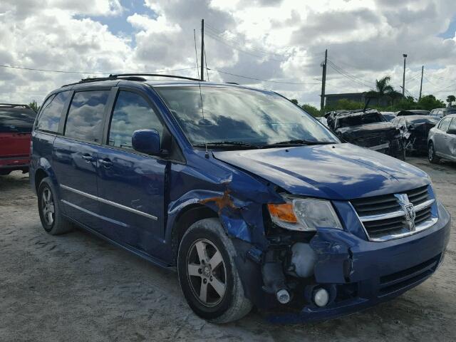 2D4RN5D10AR247425 - 2010 DODGE GRAND CARA BLUE photo 1