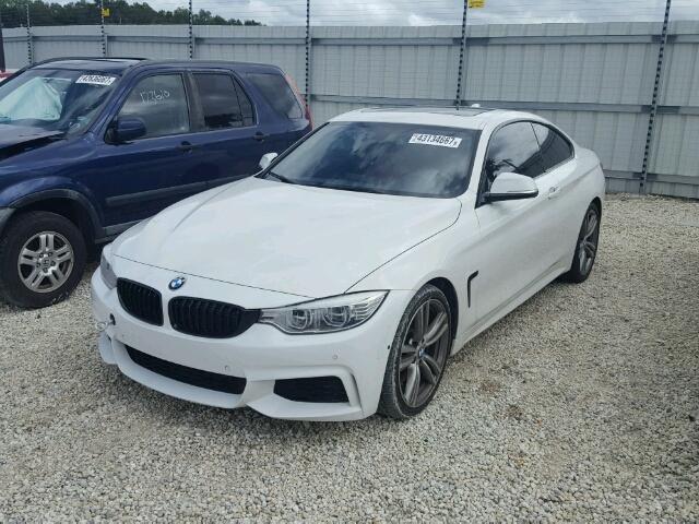 WBA3R1C54EK190698 - 2014 BMW 435 I WHITE photo 2