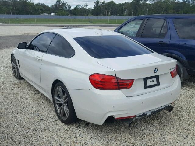 WBA3R1C54EK190698 - 2014 BMW 435 I WHITE photo 3