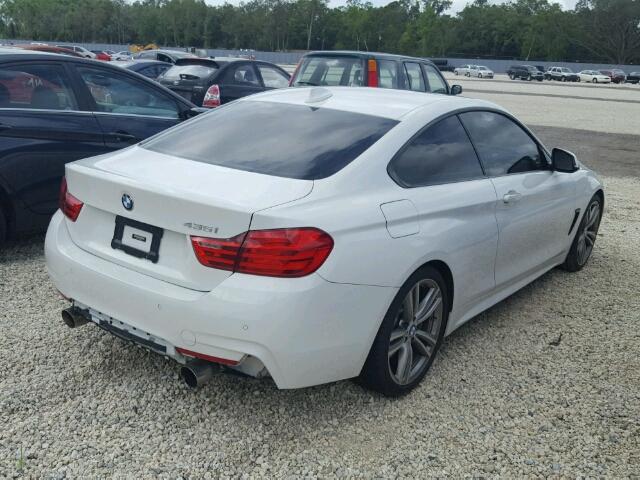 WBA3R1C54EK190698 - 2014 BMW 435 I WHITE photo 4