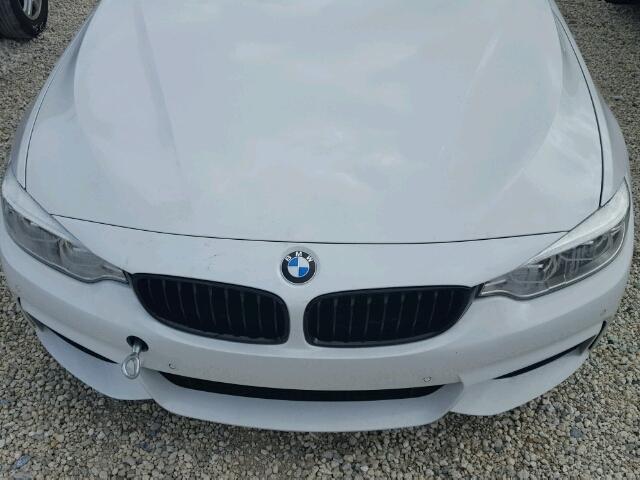 WBA3R1C54EK190698 - 2014 BMW 435 I WHITE photo 7