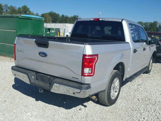 1FTEW1C82FKD03516 - 2015 FORD F150 SILVER photo 4