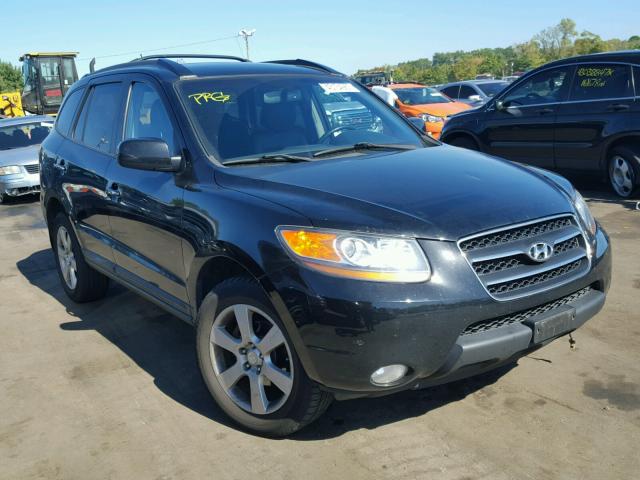 5NMSH73E08H206660 - 2008 HYUNDAI SANTA FE S BLACK photo 1