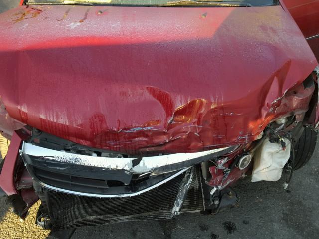 1G8ZV577X7F214956 - 2007 SATURN AURA XR RED photo 7