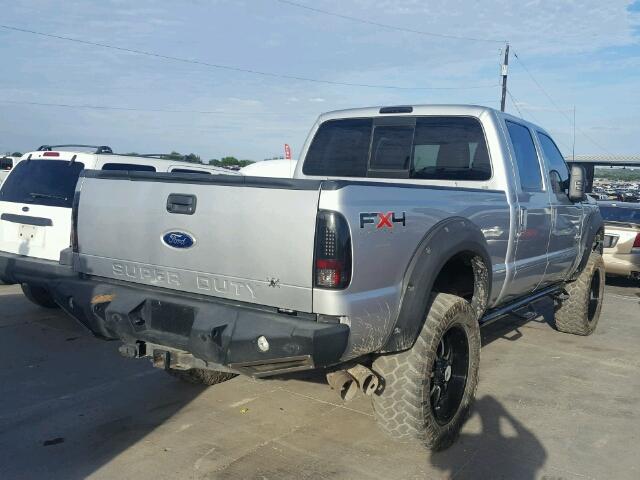 1FT7W2BT1BEC50286 - 2011 FORD F250 SUPER SILVER photo 4