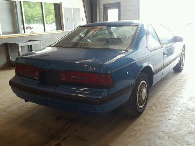 1FAPP6049KH154815 - 1989 FORD THUNDERBIR BLUE photo 4