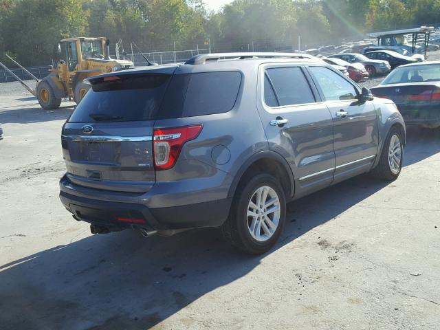 1FM5K8D86DGB52095 - 2013 FORD EXPLORER X GRAY photo 4