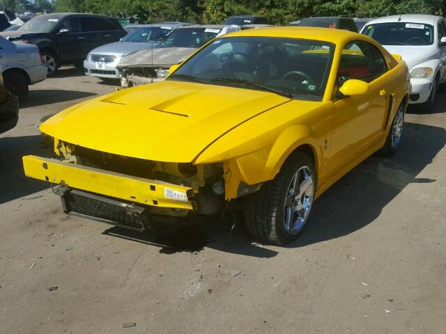 1FAFP48Y04F185022 - 2004 FORD MUSTANG CO YELLOW photo 2