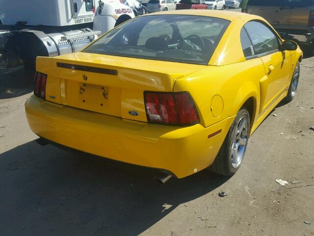 1FAFP48Y04F185022 - 2004 FORD MUSTANG CO YELLOW photo 4