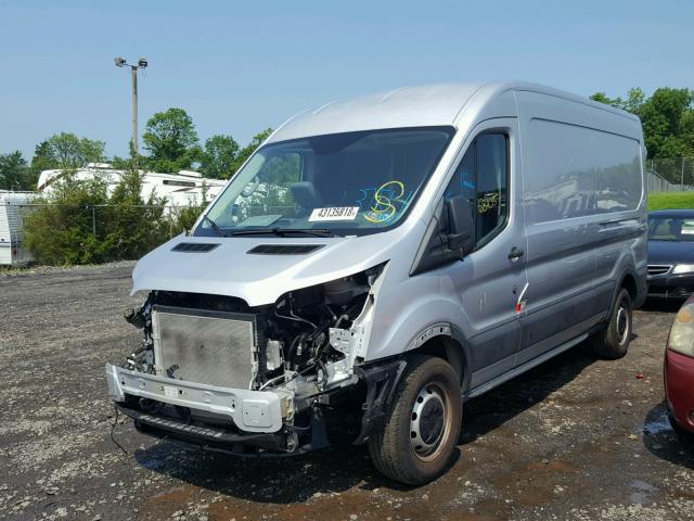 1FTNE2CMXFKA24059 - 2015 FORD TRANSIT T- SILVER photo 2