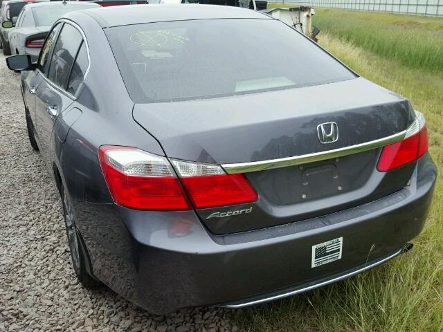 1HGCR2F36EA283734 - 2014 HONDA ACCORD GRAY photo 3