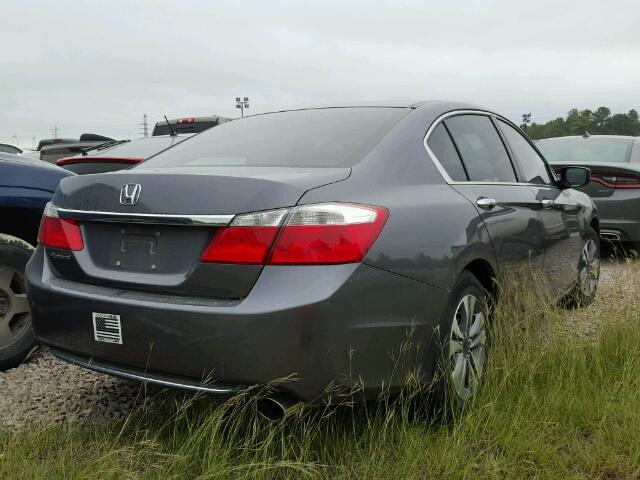 1HGCR2F36EA283734 - 2014 HONDA ACCORD GRAY photo 4