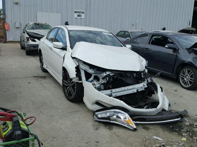 1HGCR2F55HA290051 - 2017 HONDA ACCORD SPO WHITE photo 1