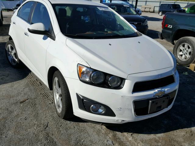 1G1JE5SB6E4186766 - 2014 CHEVROLET SONIC LTZ WHITE photo 1