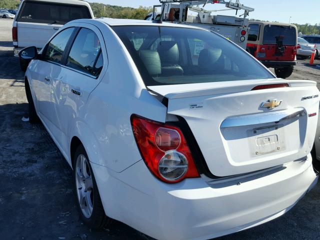 1G1JE5SB6E4186766 - 2014 CHEVROLET SONIC LTZ WHITE photo 3