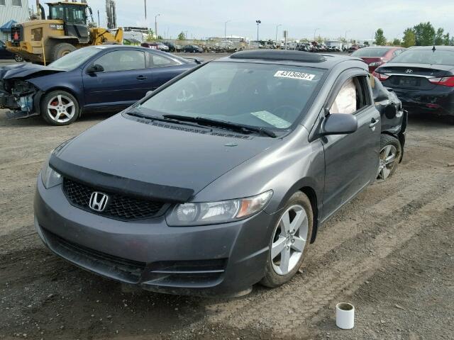 2HGFG126X9H004709 - 2009 HONDA CIVIC LX GRAY photo 2