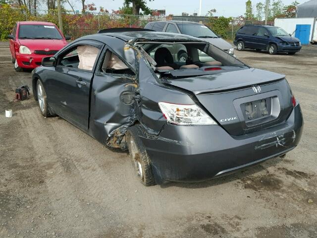 2HGFG126X9H004709 - 2009 HONDA CIVIC LX GRAY photo 3