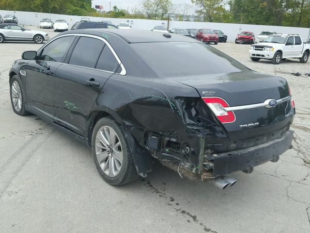 1FAHP2FW7BG128080 - 2011 FORD TAURUS BLACK photo 3