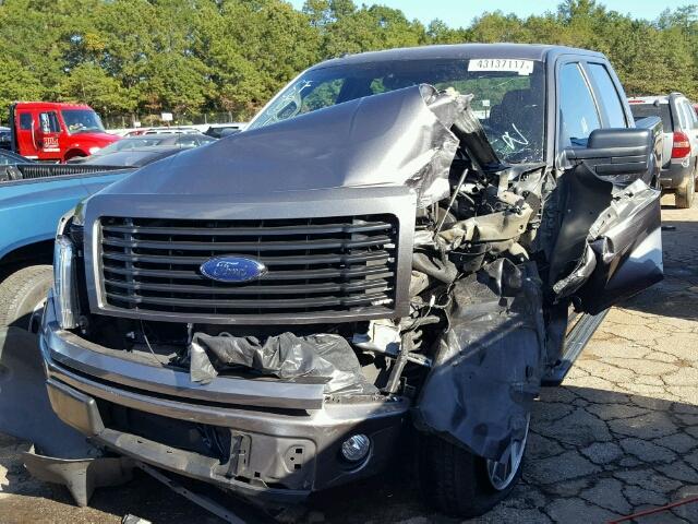 1FTFW1CF2EFA66567 - 2014 FORD F150 GRAY photo 2