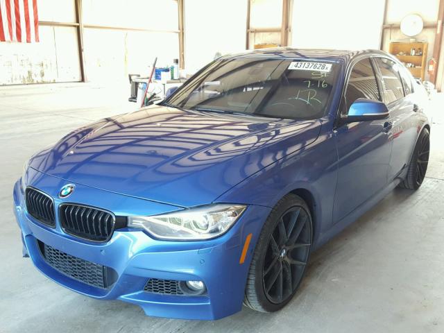 WBA3D3C50EK155716 - 2014 BMW 328 D BLUE photo 2