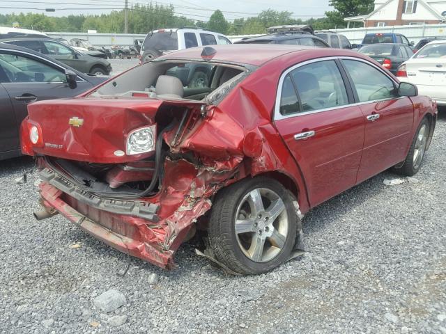 1G1ZC5E09CF239609 - 2012 CHEVROLET MALIBU 1LT წითელი ფოტო 4