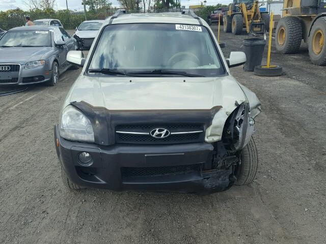 KM8JM72D67U592343 - 2007 HYUNDAI TUCSON BEIGE photo 9