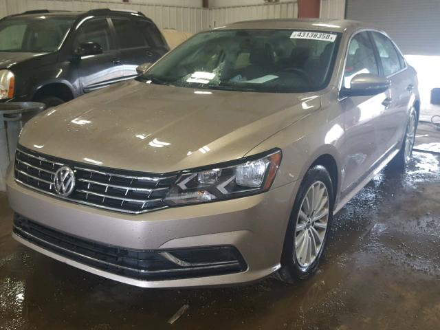 1VWBT7A32GC023772 - 2016 VOLKSWAGEN PASSAT SE TAN photo 2