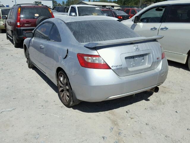 2HGFG21569H701468 - 2009 HONDA CIVIC SI SILVER photo 3