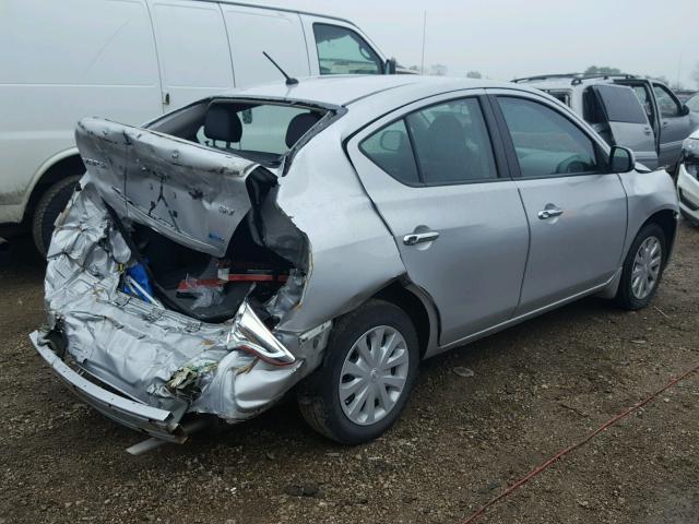 3N1CN7AP0DL869048 - 2013 NISSAN VERSA SILVER photo 4