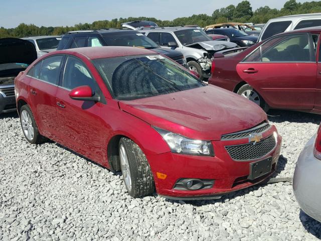 1G1PG5SB3E7122428 - 2014 CHEVROLET CRUZE LTZ BURGUNDY photo 1