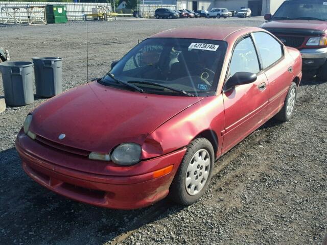 1P3ES47CXWD541212 - 1998 PLYMOUTH NEON HIGHL RED photo 2