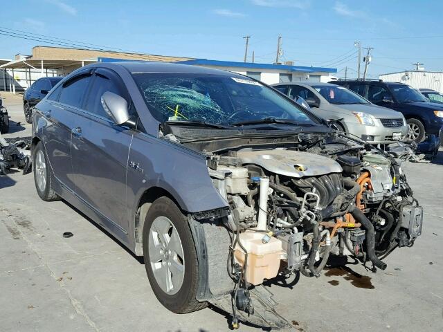 KMHEC4A49CA021767 - 2012 HYUNDAI SONATA HYB GRAY photo 1