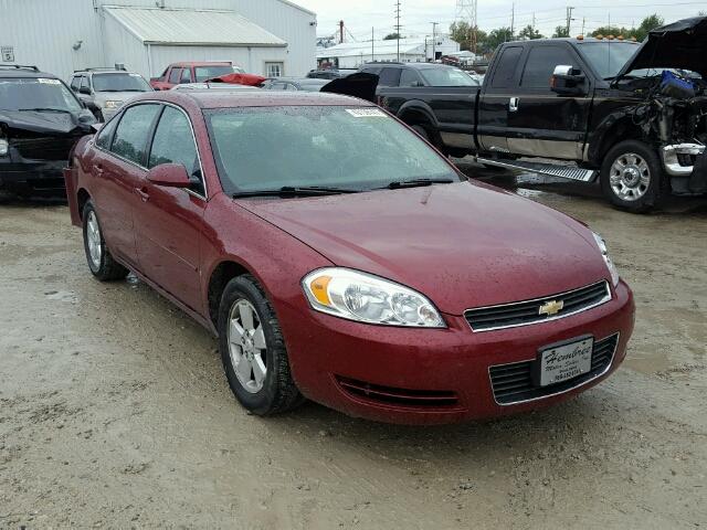 2G1WT58K579288689 - 2007 CHEVROLET IMPALA MAROON photo 1