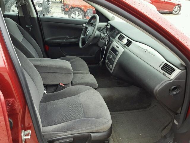 2G1WT58K579288689 - 2007 CHEVROLET IMPALA MAROON photo 5