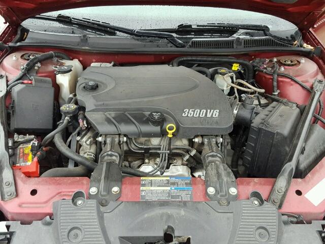 2G1WT58K579288689 - 2007 CHEVROLET IMPALA MAROON photo 7