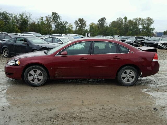 2G1WT58K579288689 - 2007 CHEVROLET IMPALA MAROON photo 9